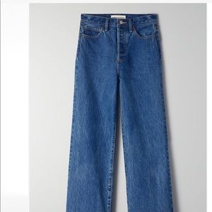 Aritzia Denim Forum Farrah Wide Leg Jeans